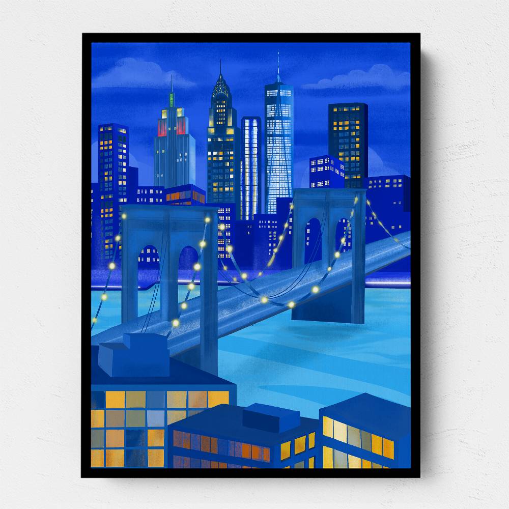 New York At Night Wall Art