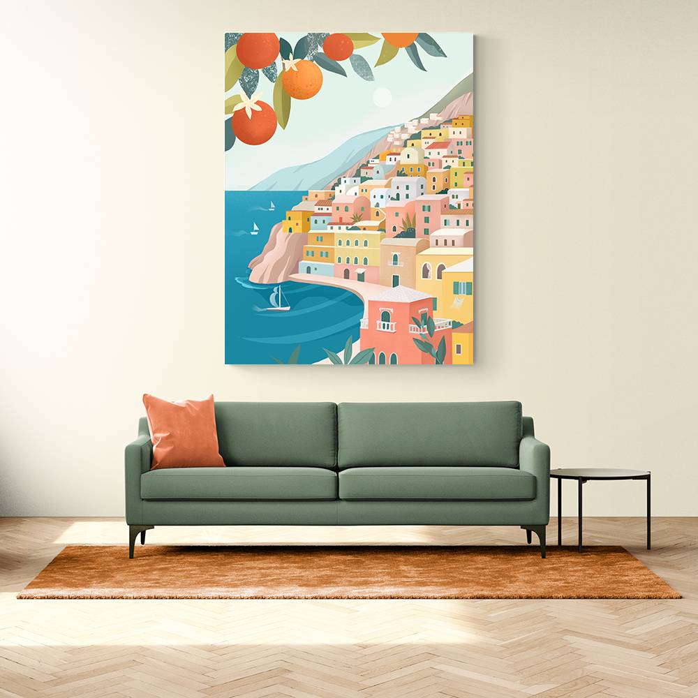 Positano Coast Italy Wall Art