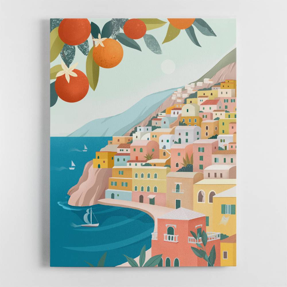 Positano Coast Italy Wall Art