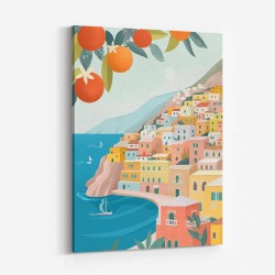 Positano Coast Italy Wall Art