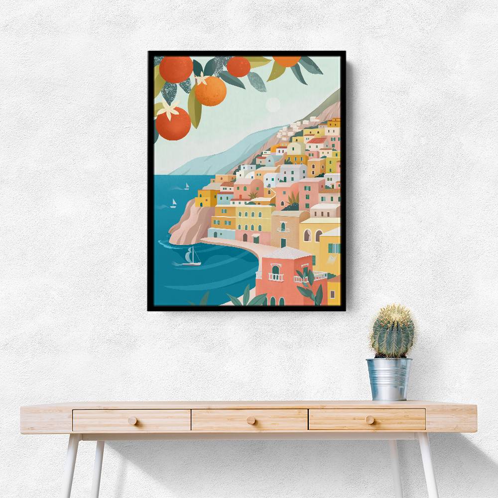 Positano Coast Italy Wall Art