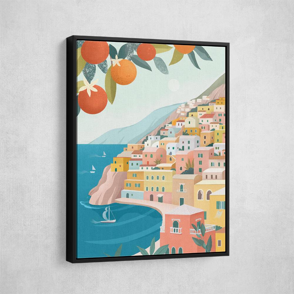 Positano Coast Italy Wall Art