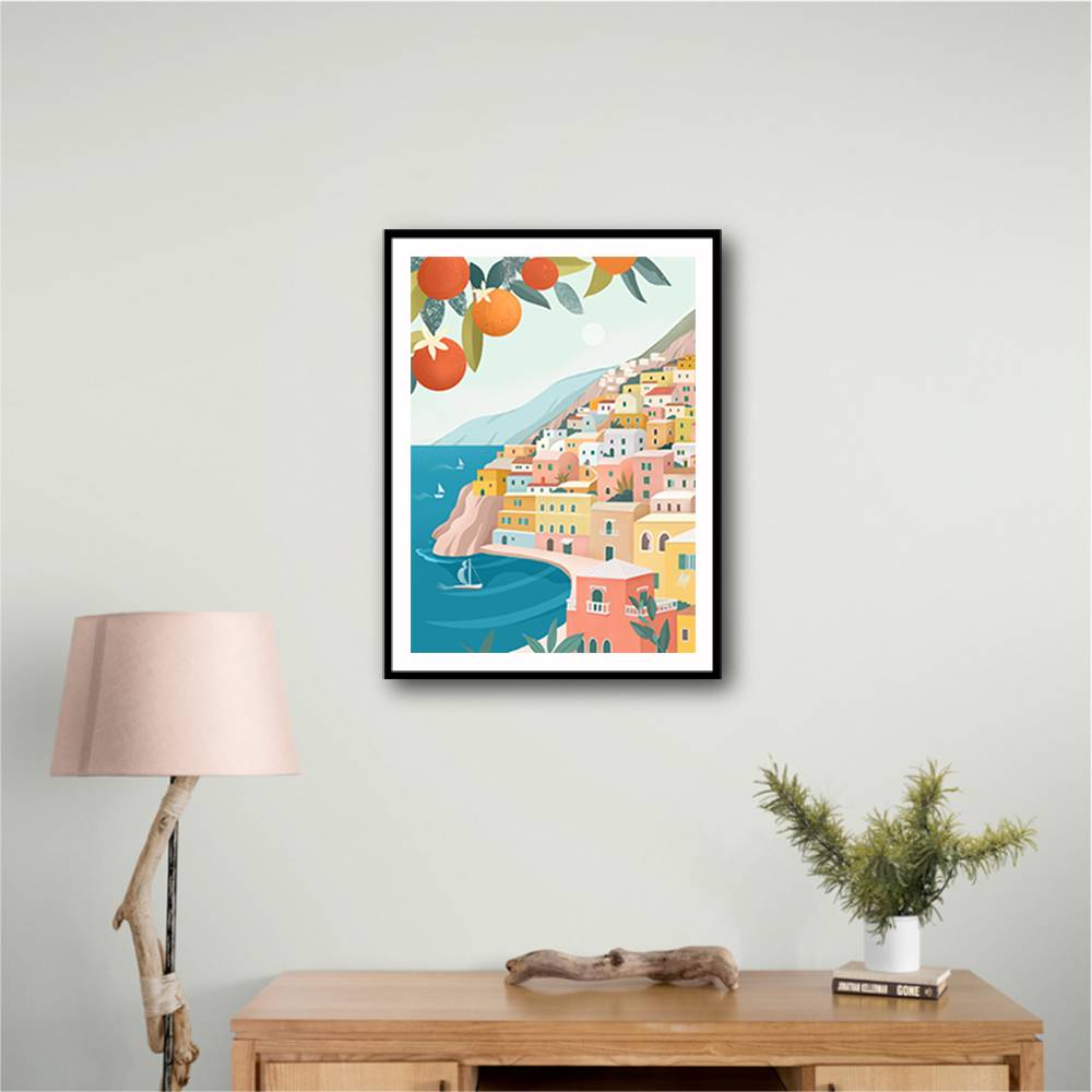 Positano Coast Italy Wall Art