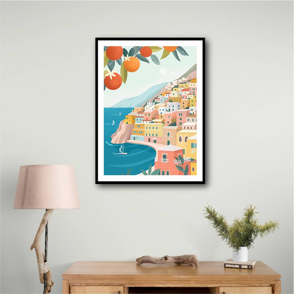 Positano Coast Italy Wall Art