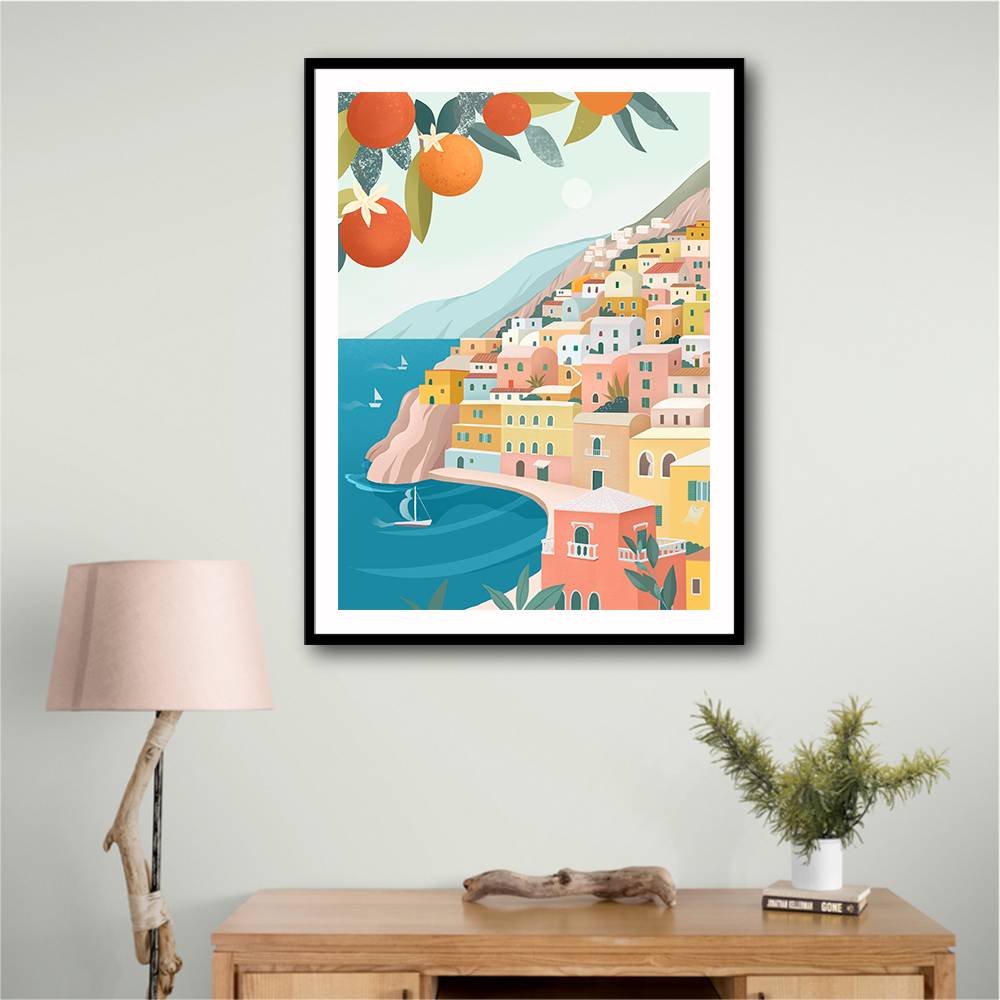 Positano Coast Italy Wall Art