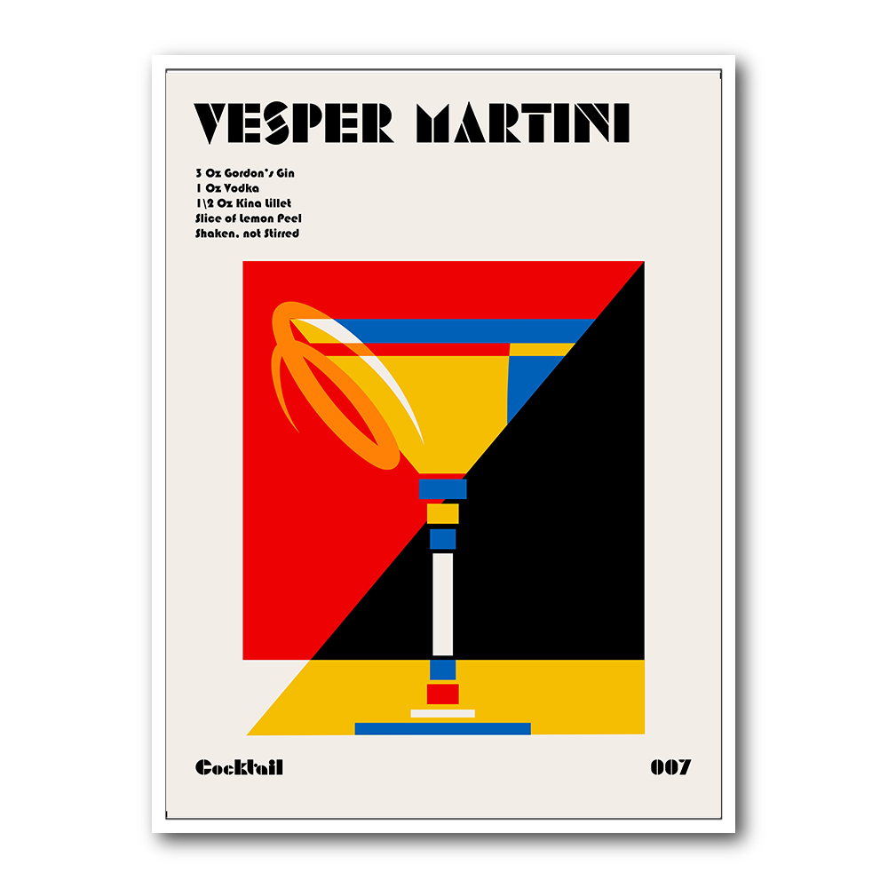 Vesper Martini Bauhaus Cocktail