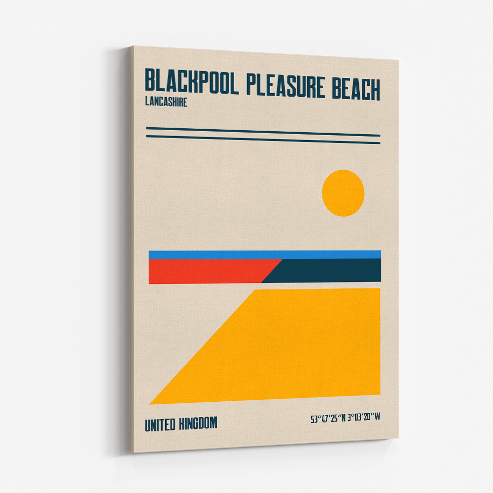 Blackpool Pleasure Beach Travel Poster