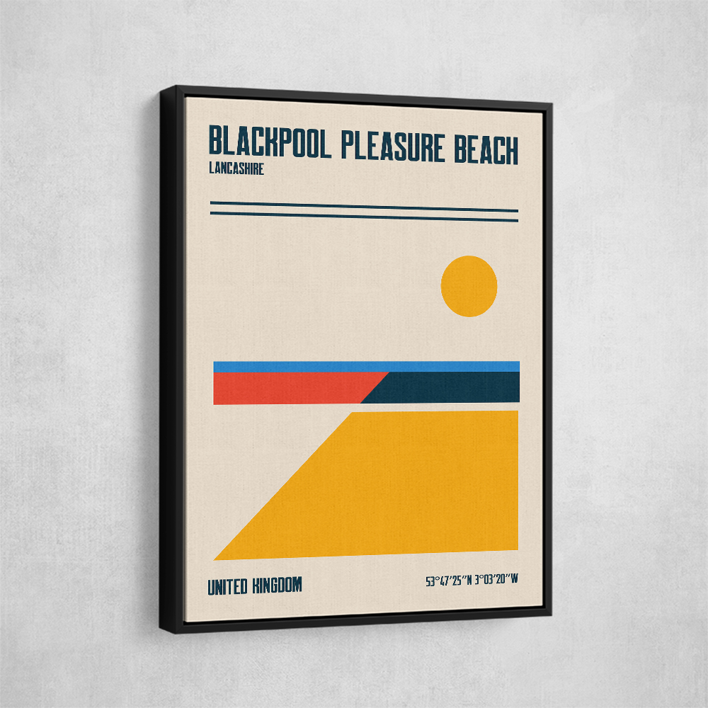 Blackpool Pleasure Beach Travel Poster