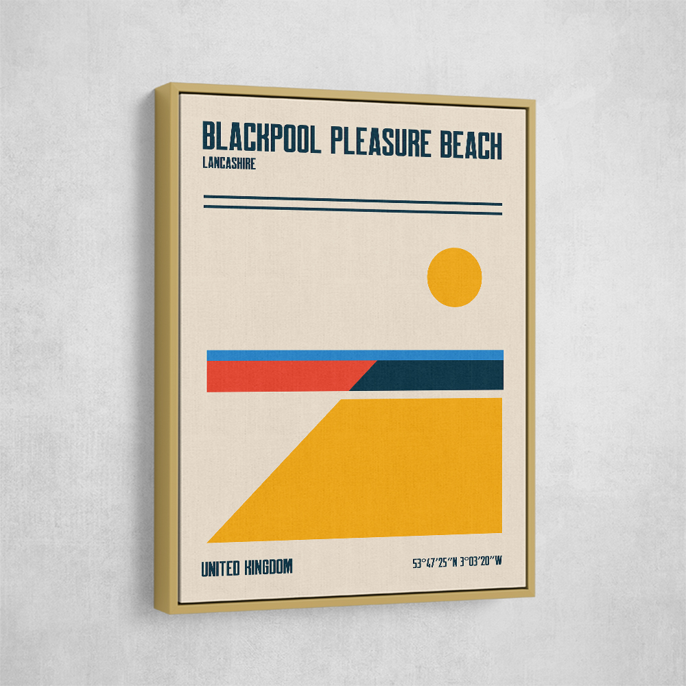 Blackpool Pleasure Beach Travel Poster