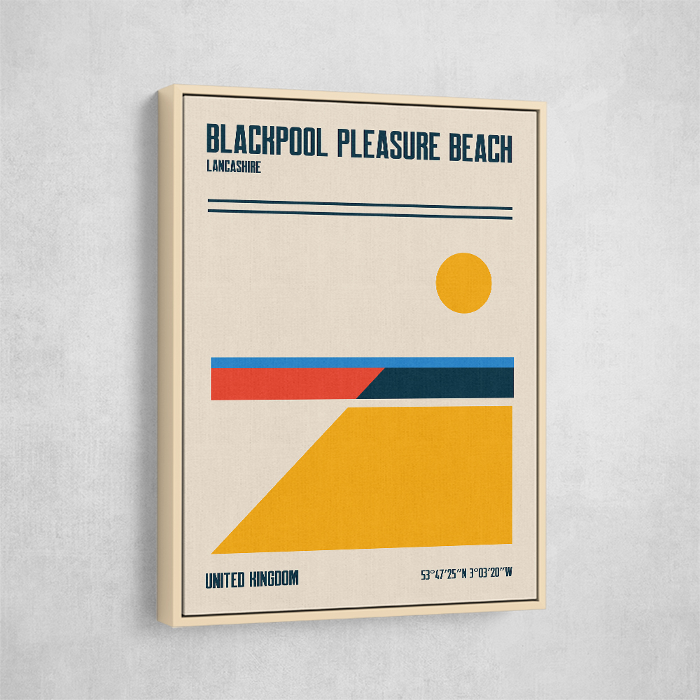 Blackpool Pleasure Beach Travel Poster