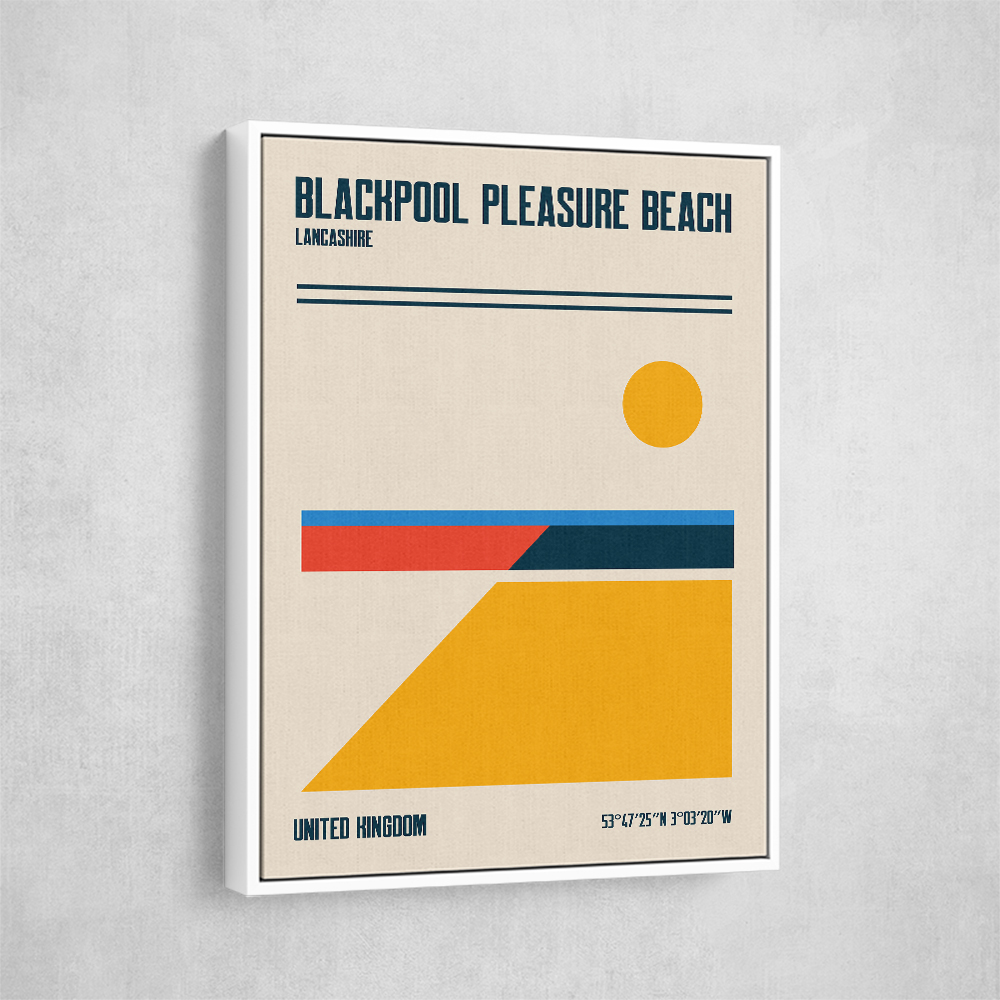 Blackpool Pleasure Beach Travel Poster