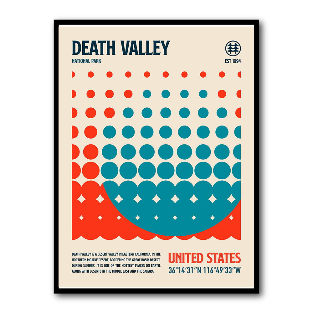 Death Valley National Park Travel Poster