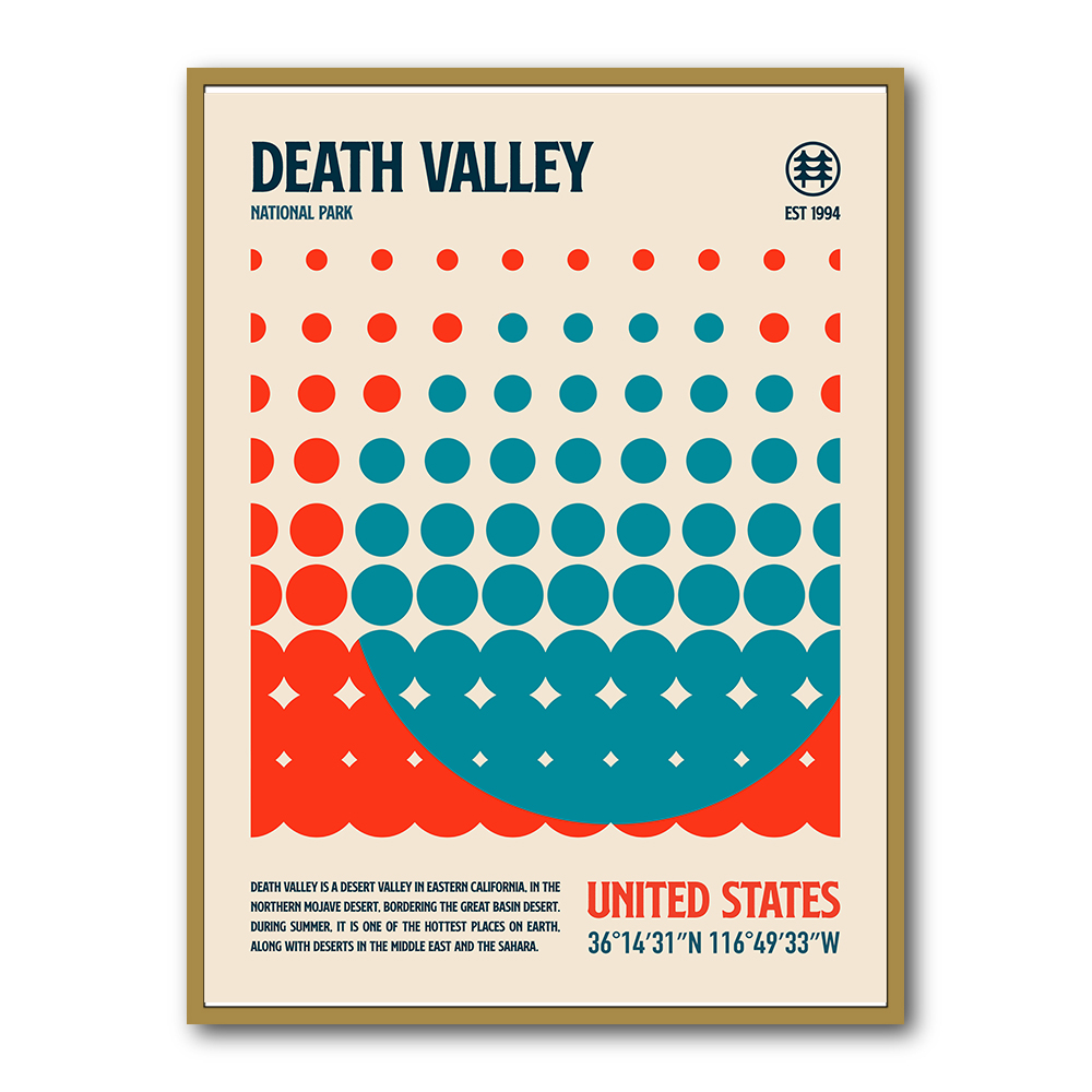 Death Valley National Park Travel Poster