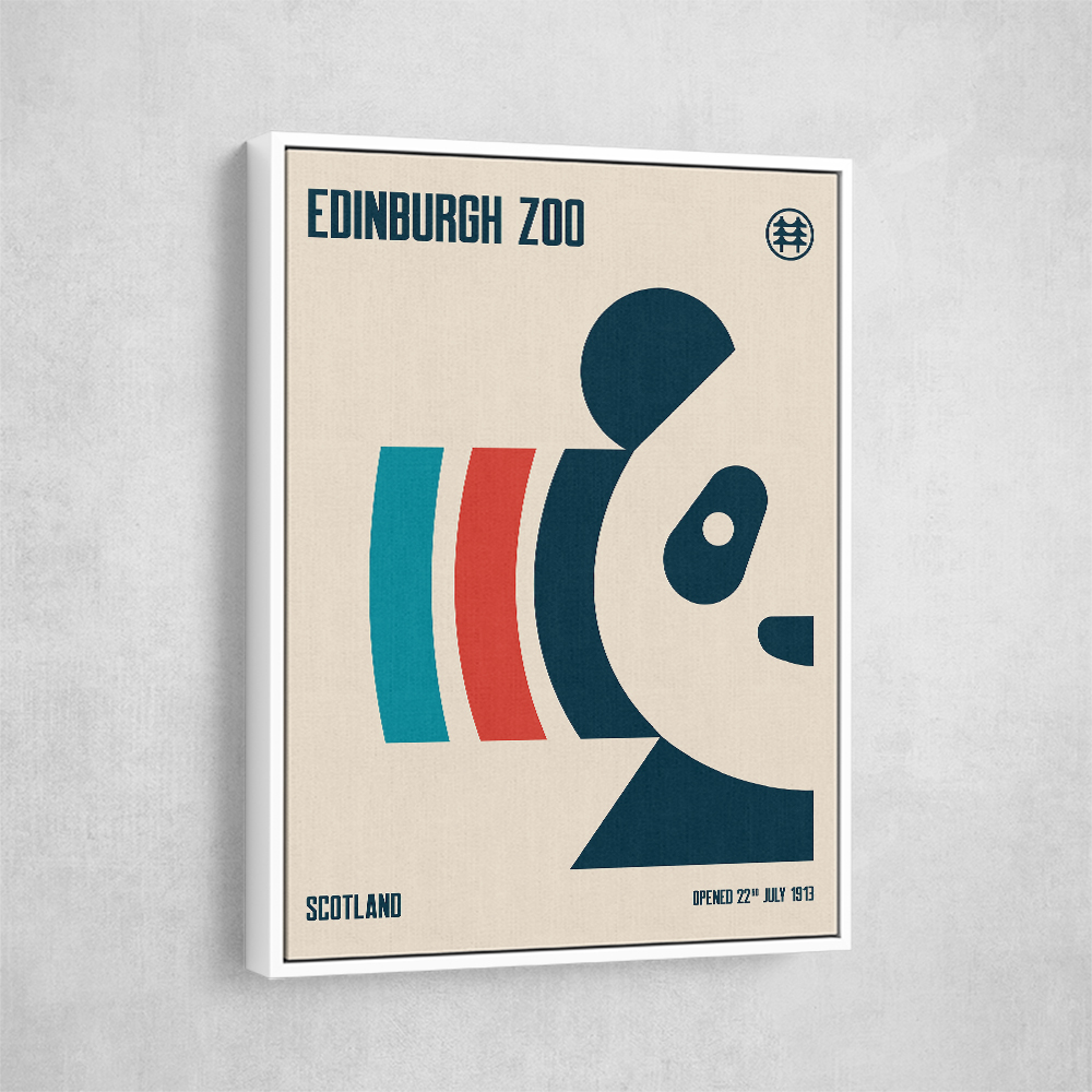 Edinburgh Zoo Travel Poster