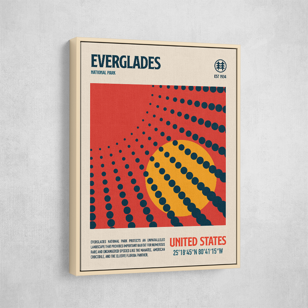 Evergldes National Park Travel Poster