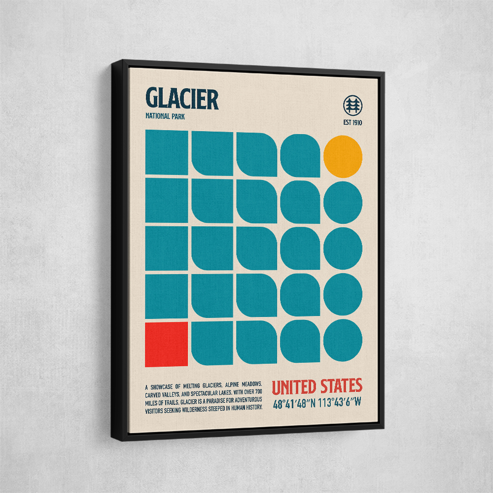 Glacier National Park Travel Poster