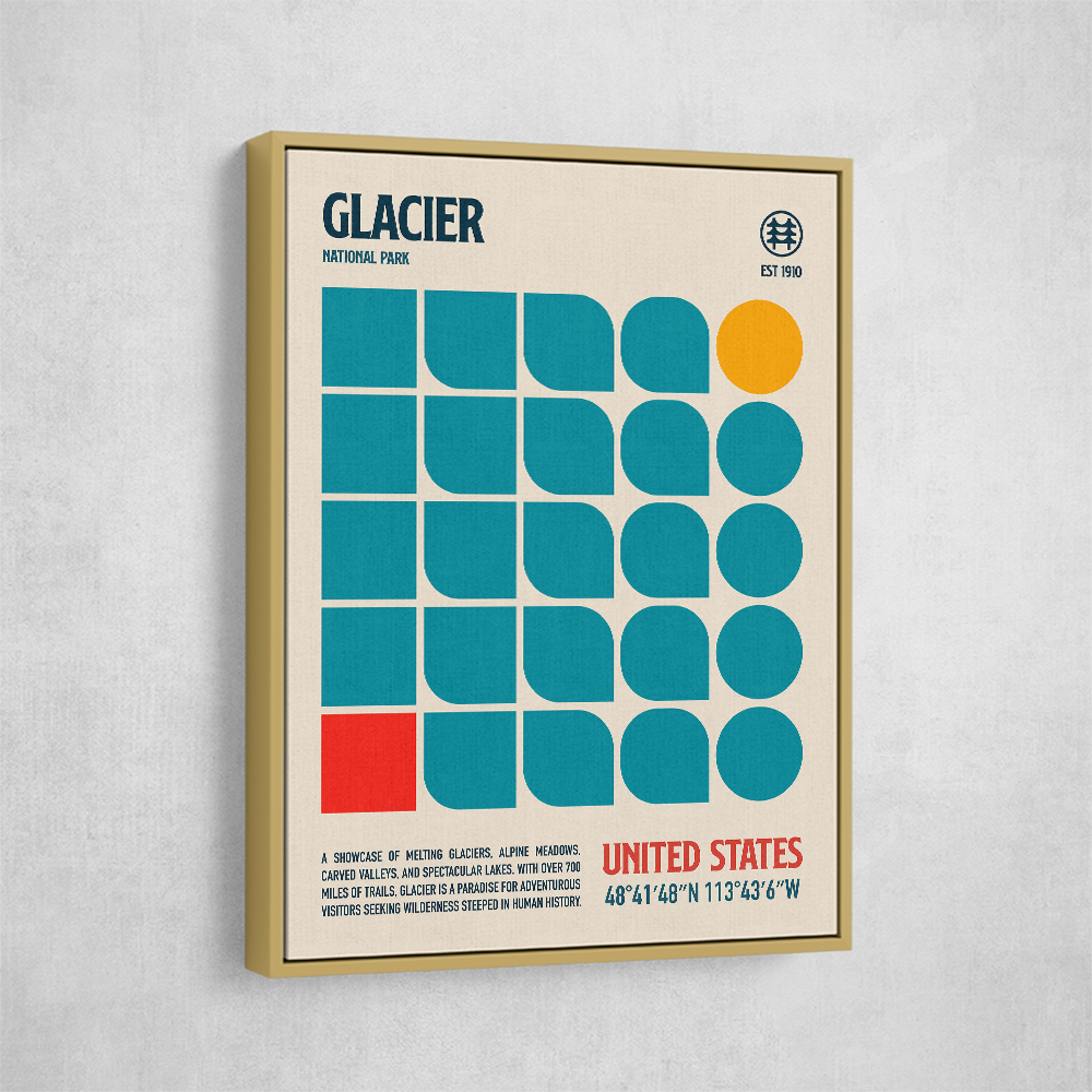 Glacier National Park Travel Poster