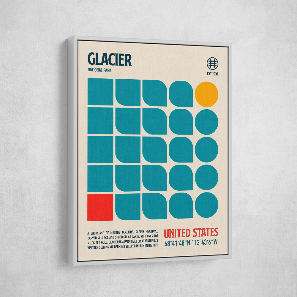 Glacier National Park Travel Poster