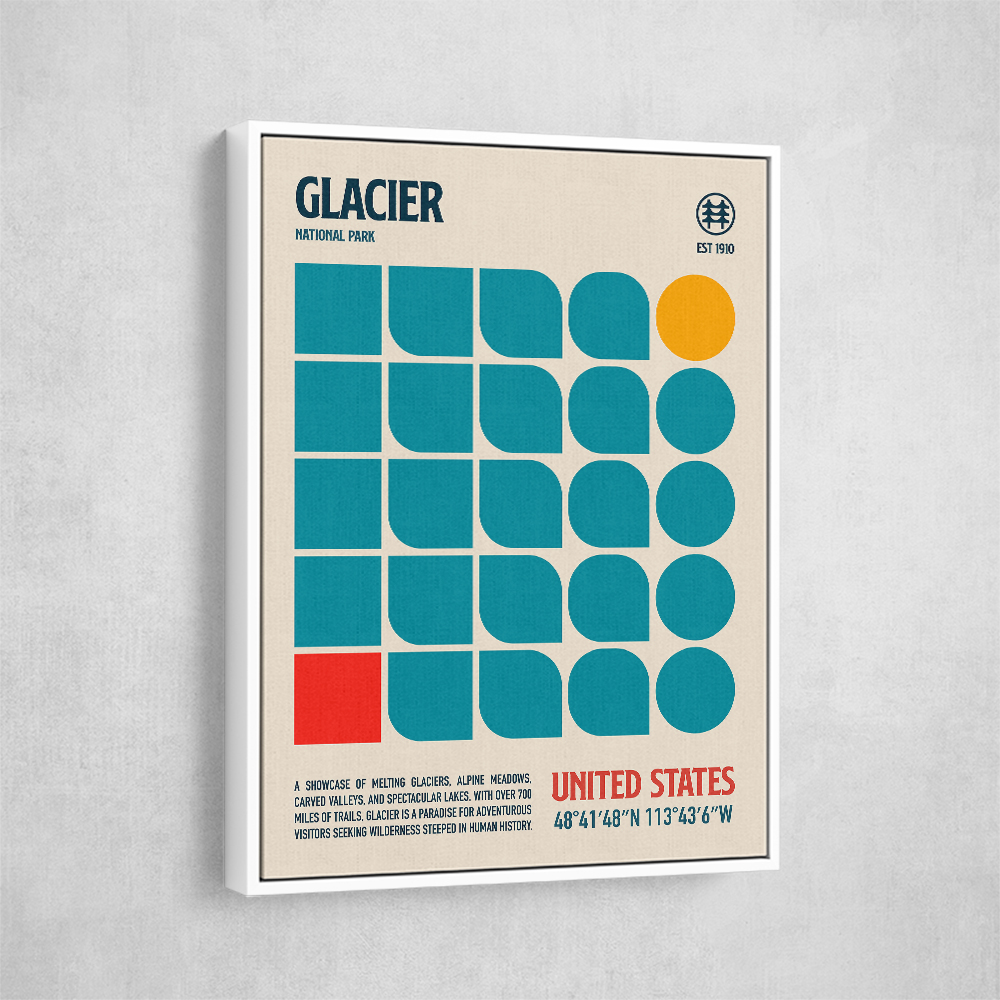 Glacier National Park Travel Poster