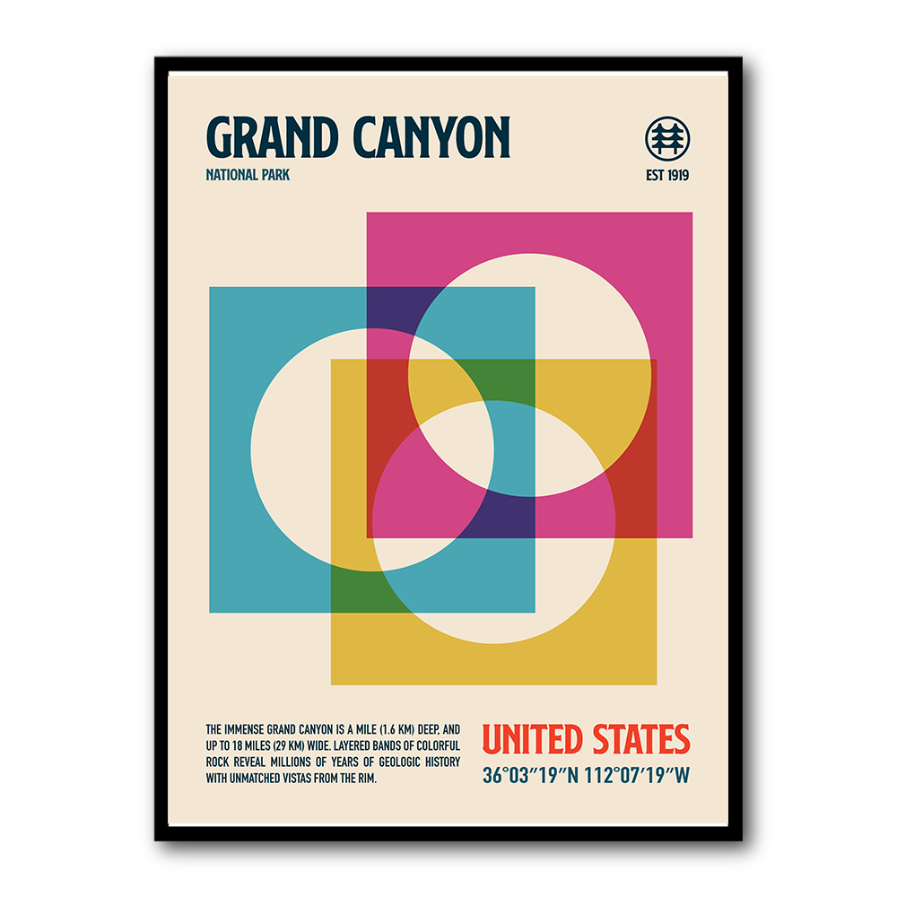 Grand Canyon National Park Travel Poster