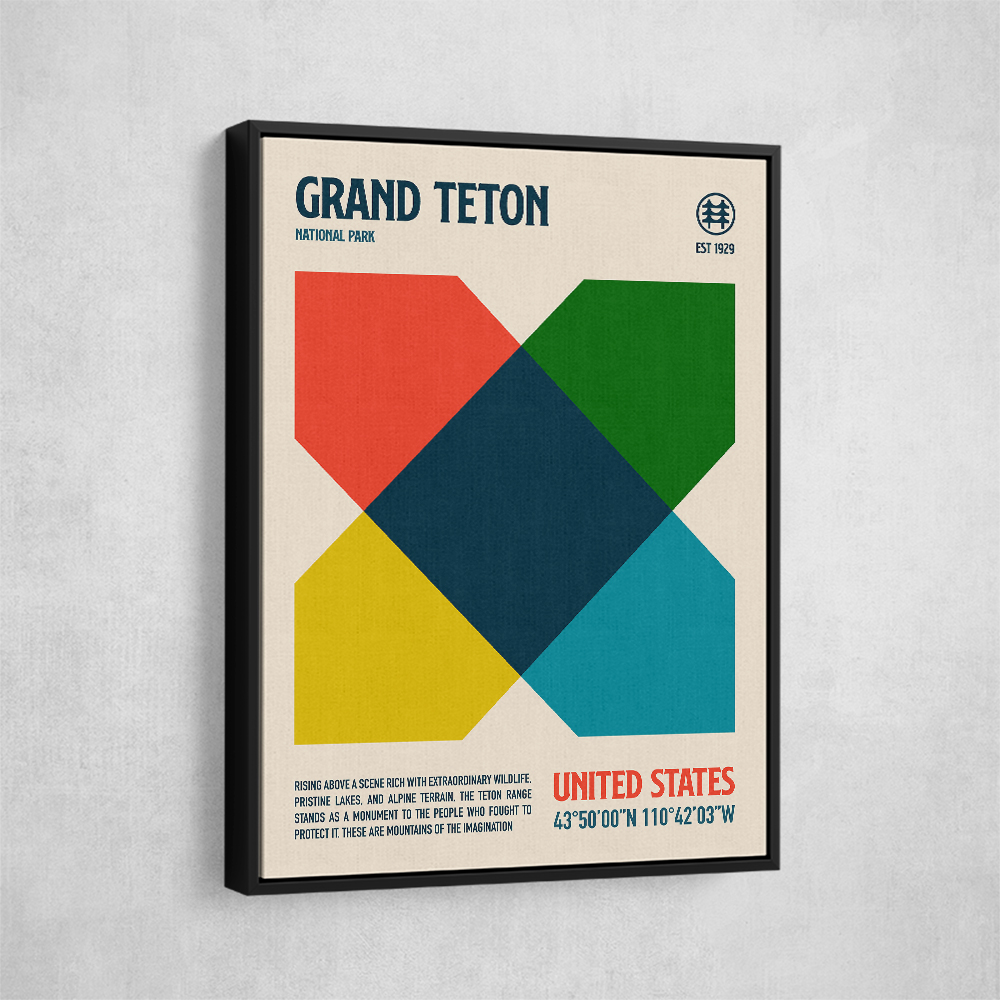 Grand Teton National Park Travel Poster