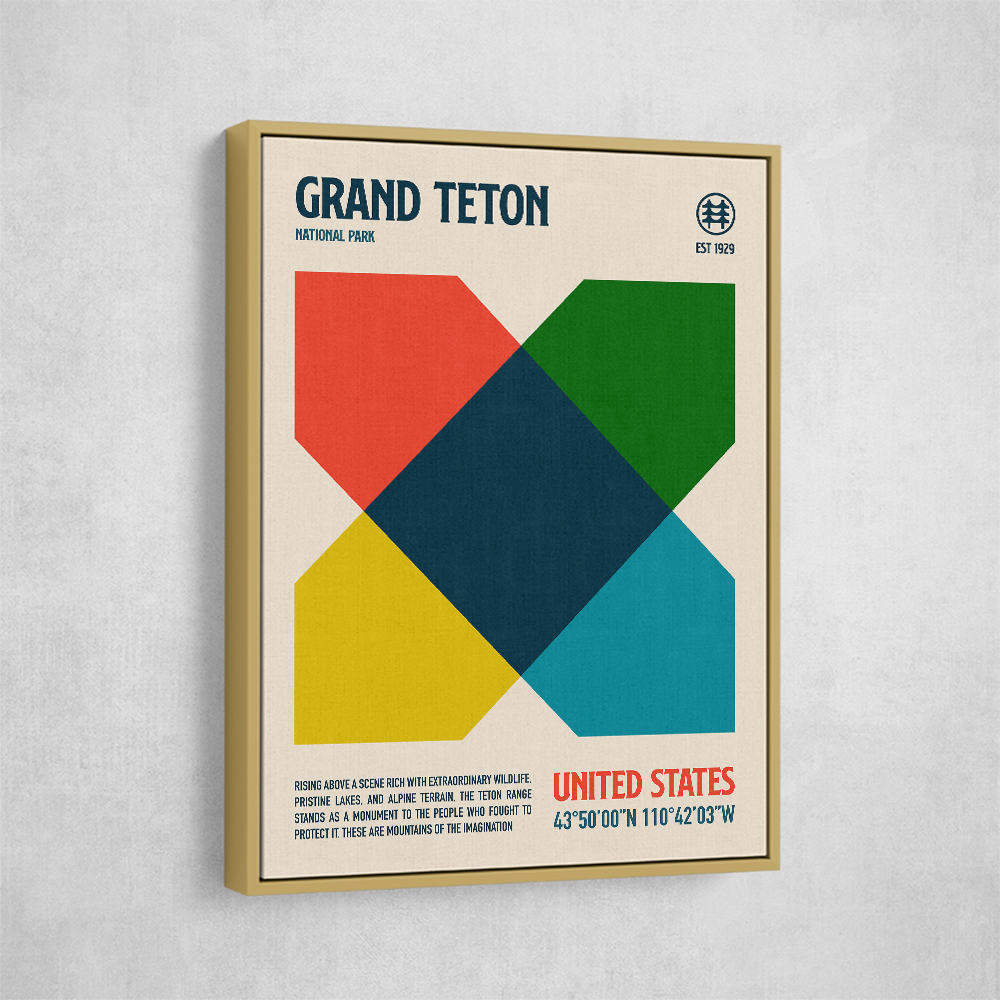 Grand Teton National Park Travel Poster