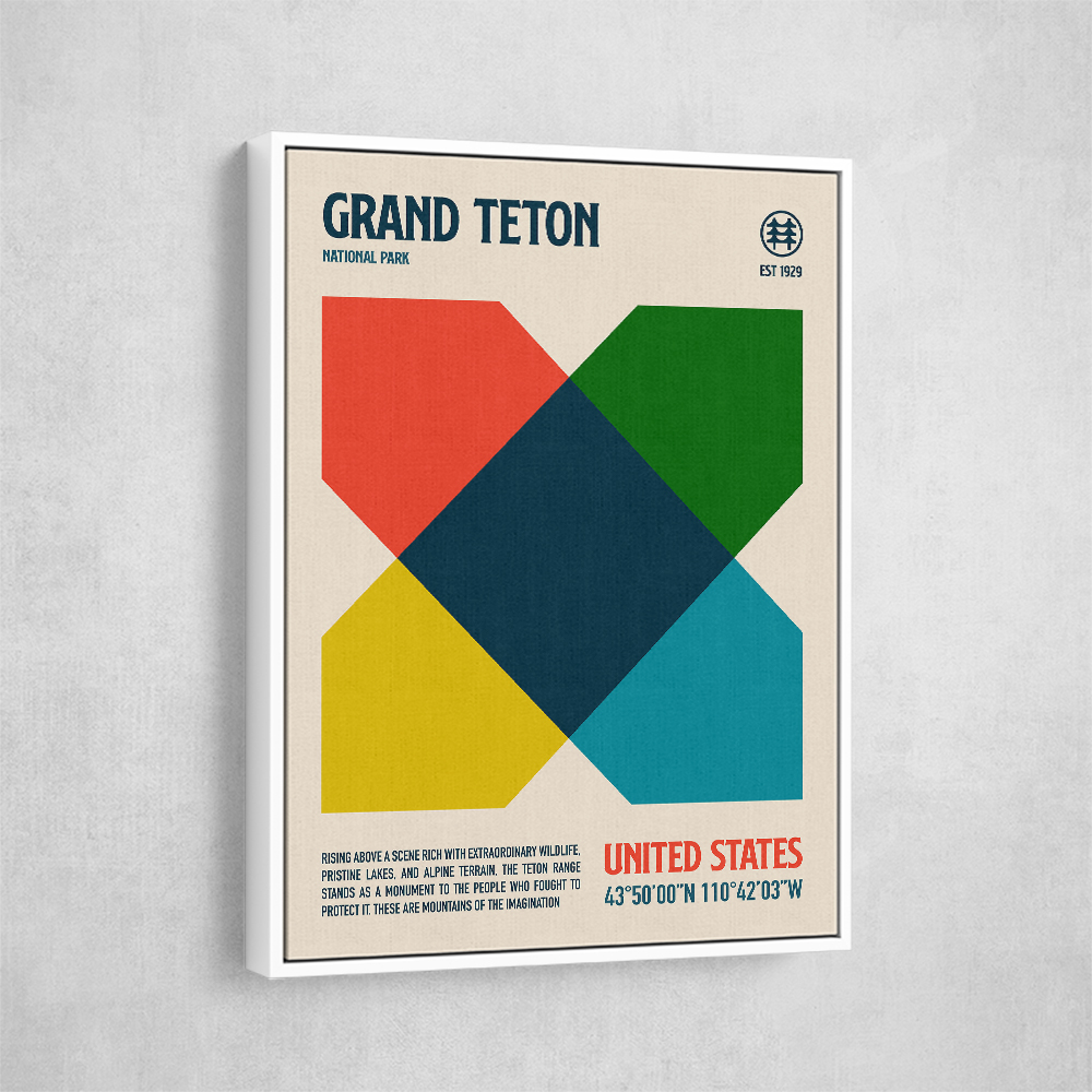 Grand Teton National Park Travel Poster