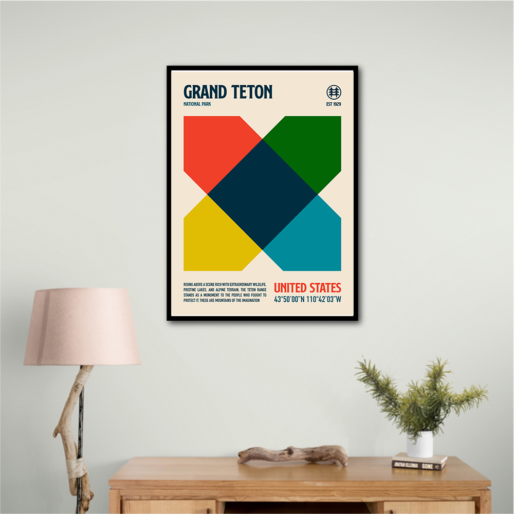 Grand Teton National Park Travel Poster