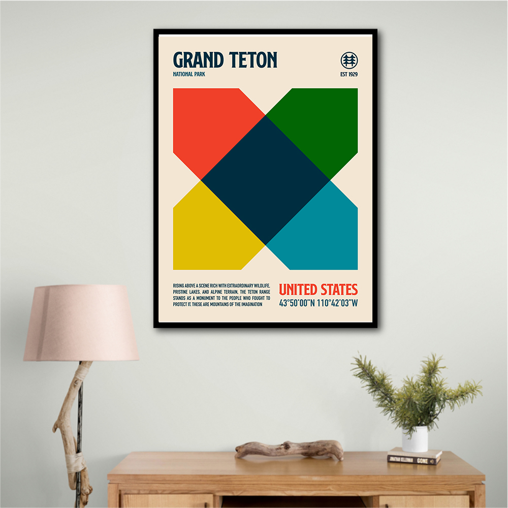 Grand Teton National Park Travel Poster