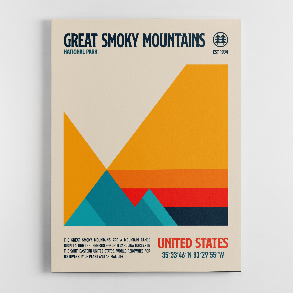 Great Smoky National Park Travel Poster