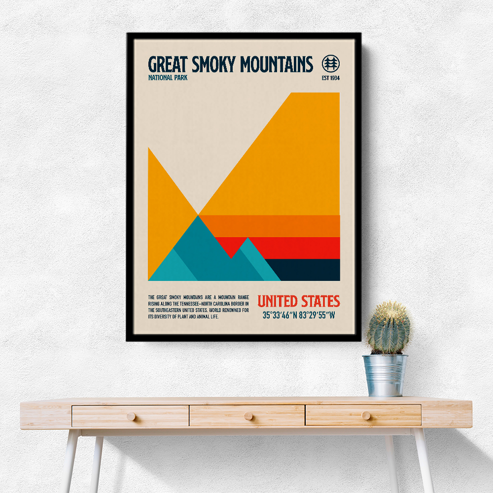 Great Smoky National Park Travel Poster