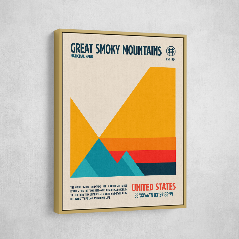 Great Smoky National Park Travel Poster