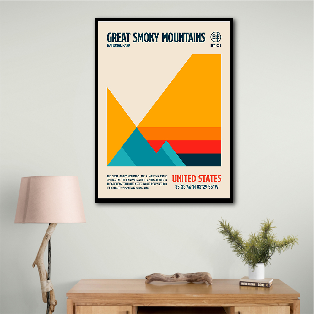 Great Smoky National Park Travel Poster