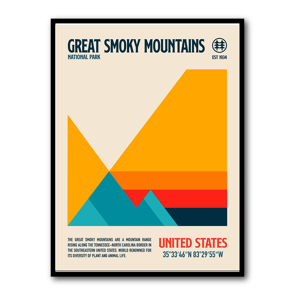 Great Smoky National Park Travel Poster