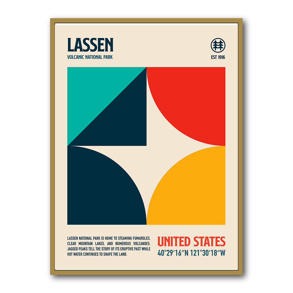 Lassen National Park Travel Poster