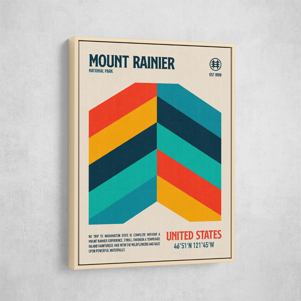 Mount Rainier National Park Travel Poster