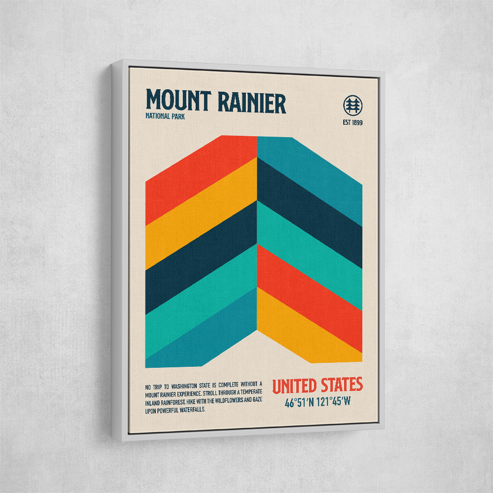 Mount Rainier National Park Travel Poster