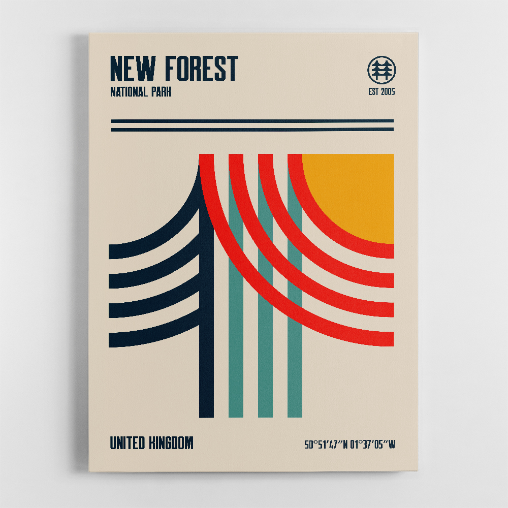 New Forest National Park Travel Poster