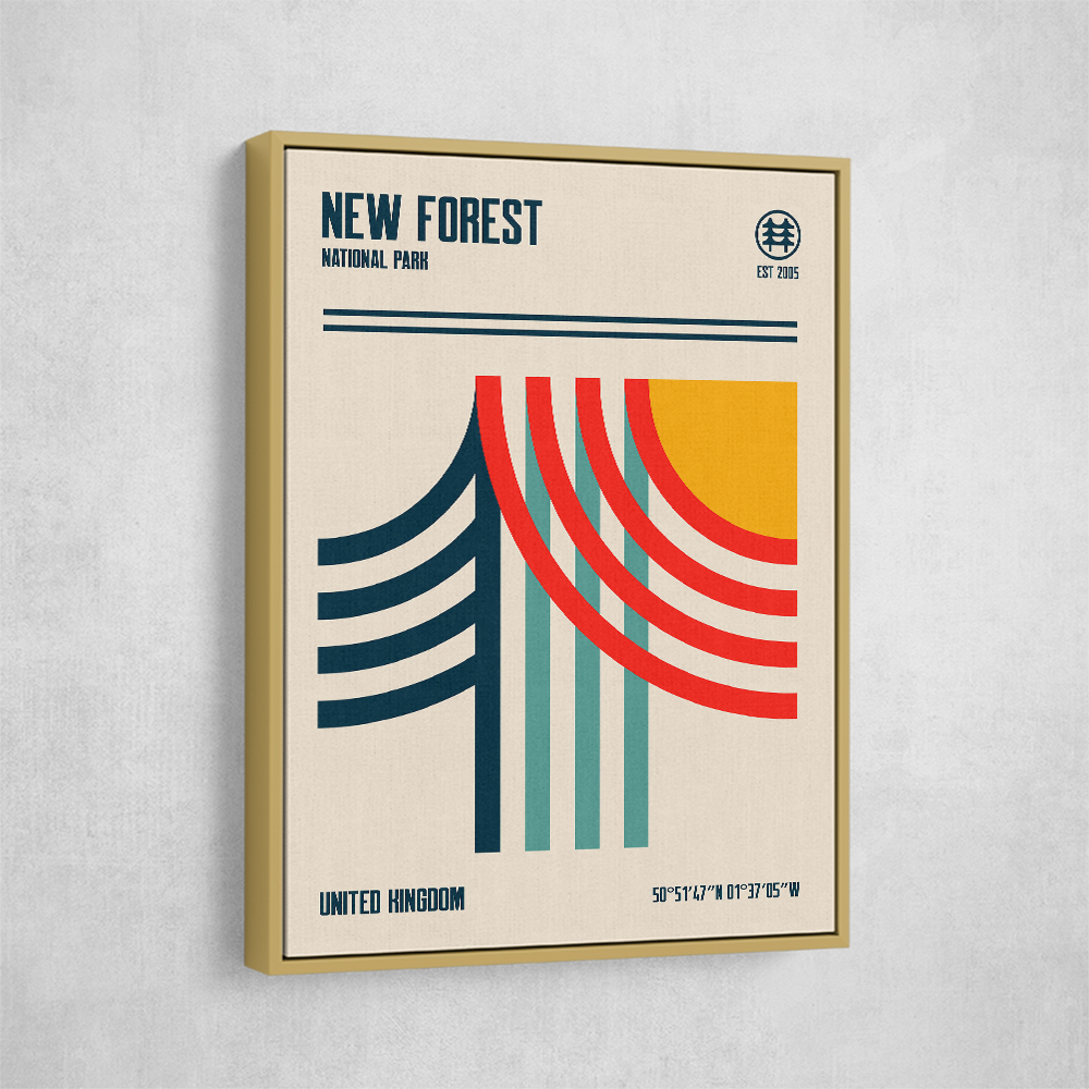 New Forest National Park Travel Poster