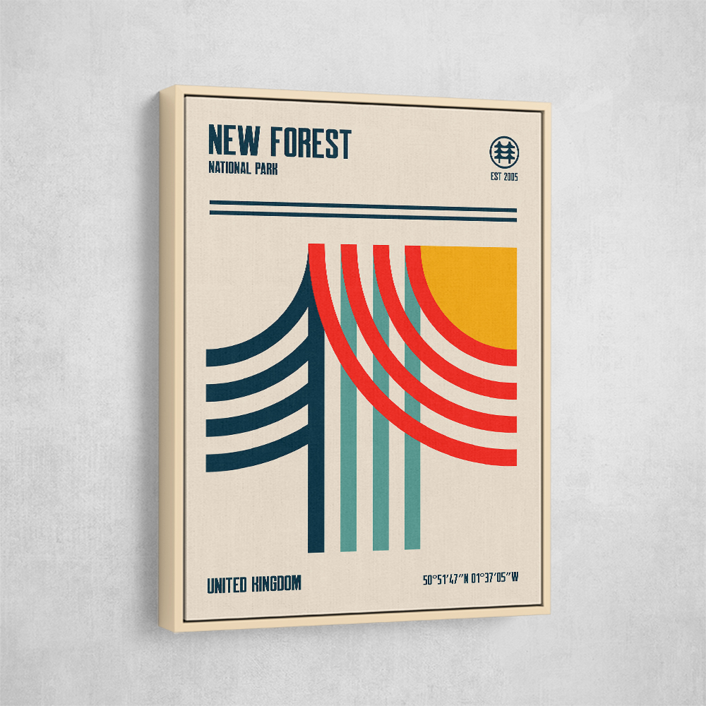 New Forest National Park Travel Poster