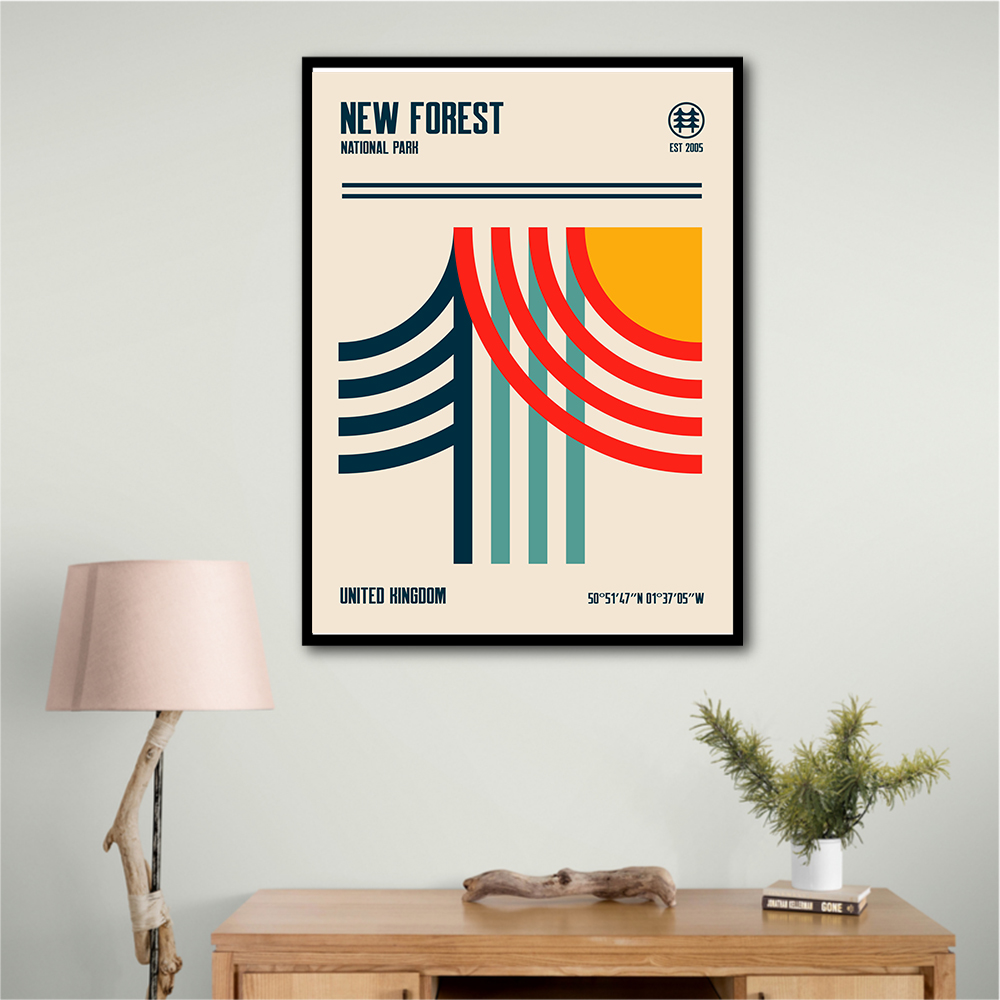 New Forest National Park Travel Poster