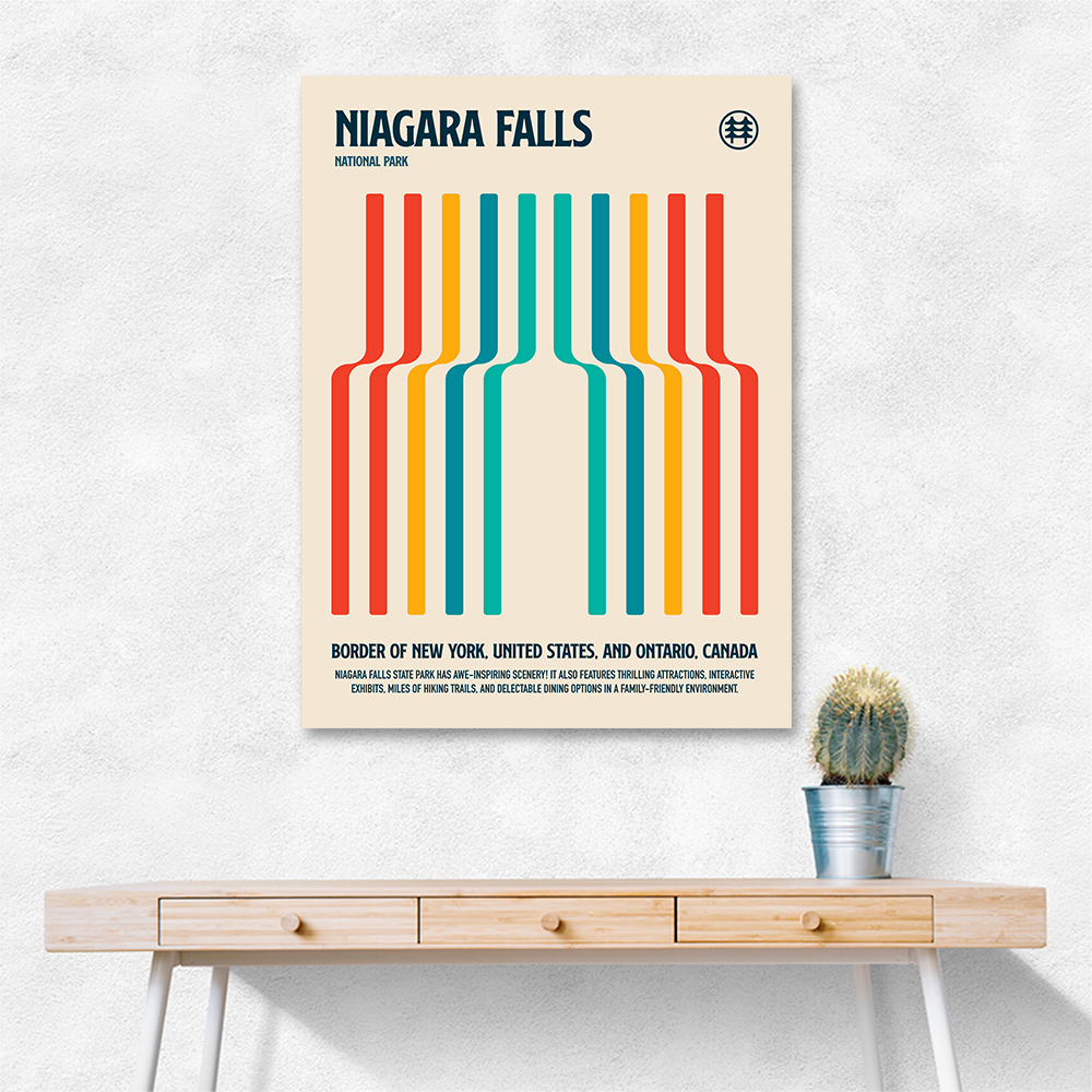 Niagara Falls National Park Travel Poster