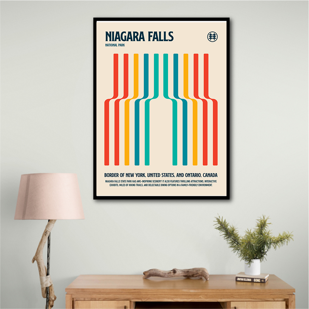 Niagara Falls National Park Travel Poster