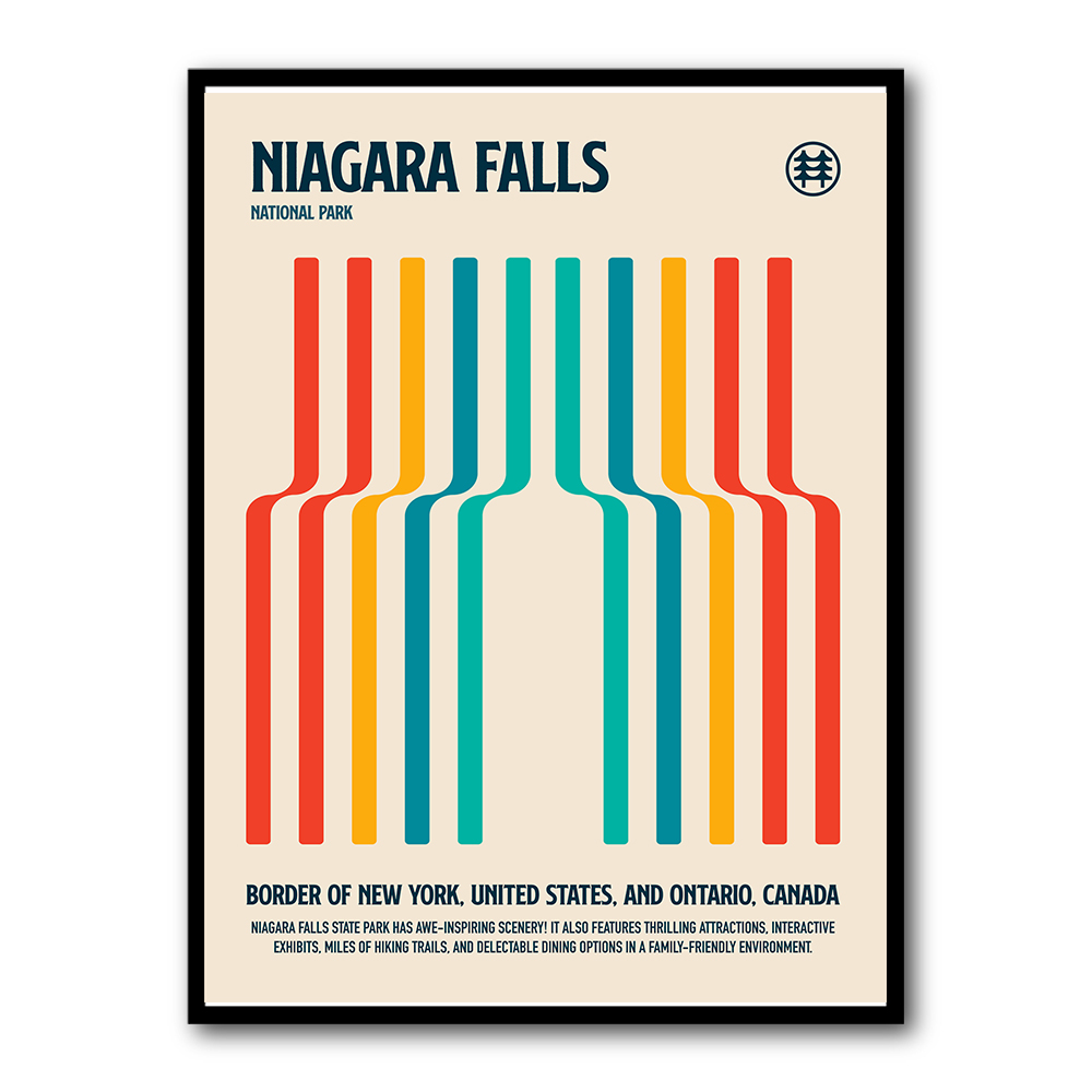 Niagara Falls National Park Travel Poster