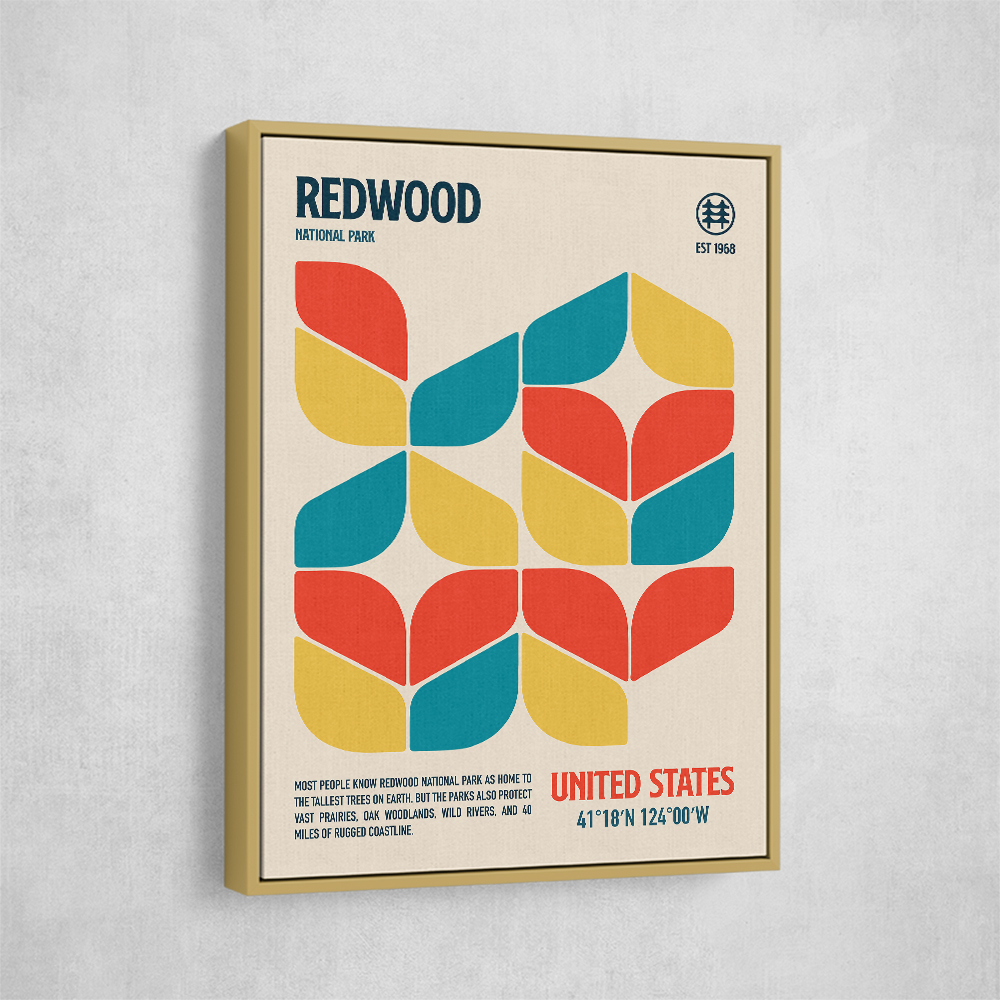 Redwood National Park Travel Poster