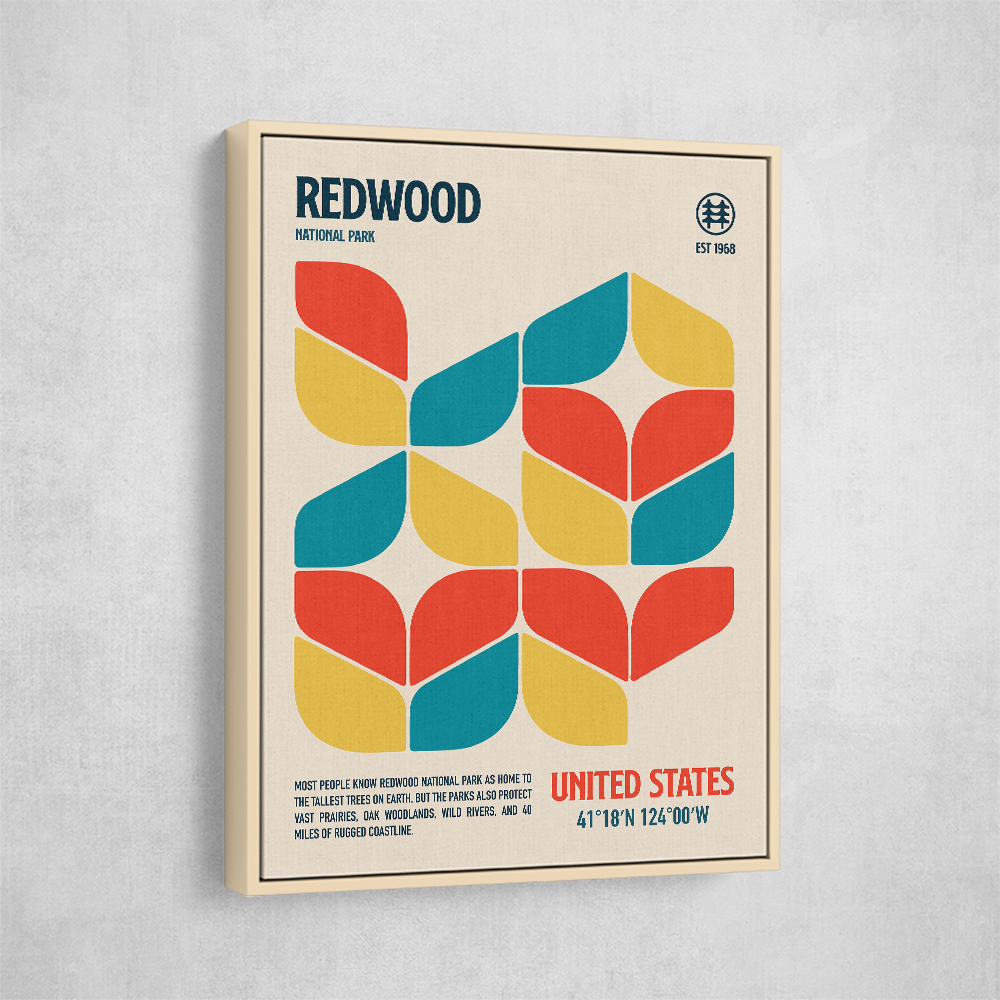 Redwood National Park Travel Poster