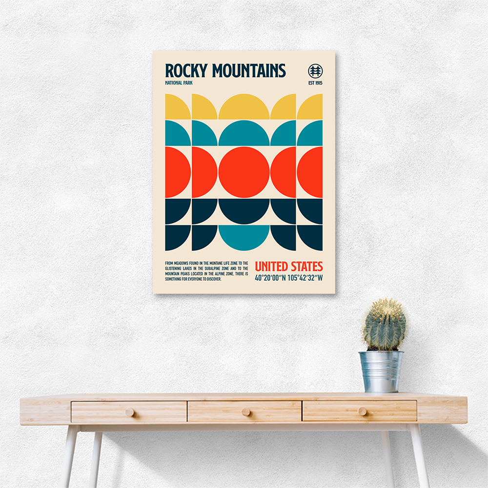 Rocky Mountains National Park Travel Poster