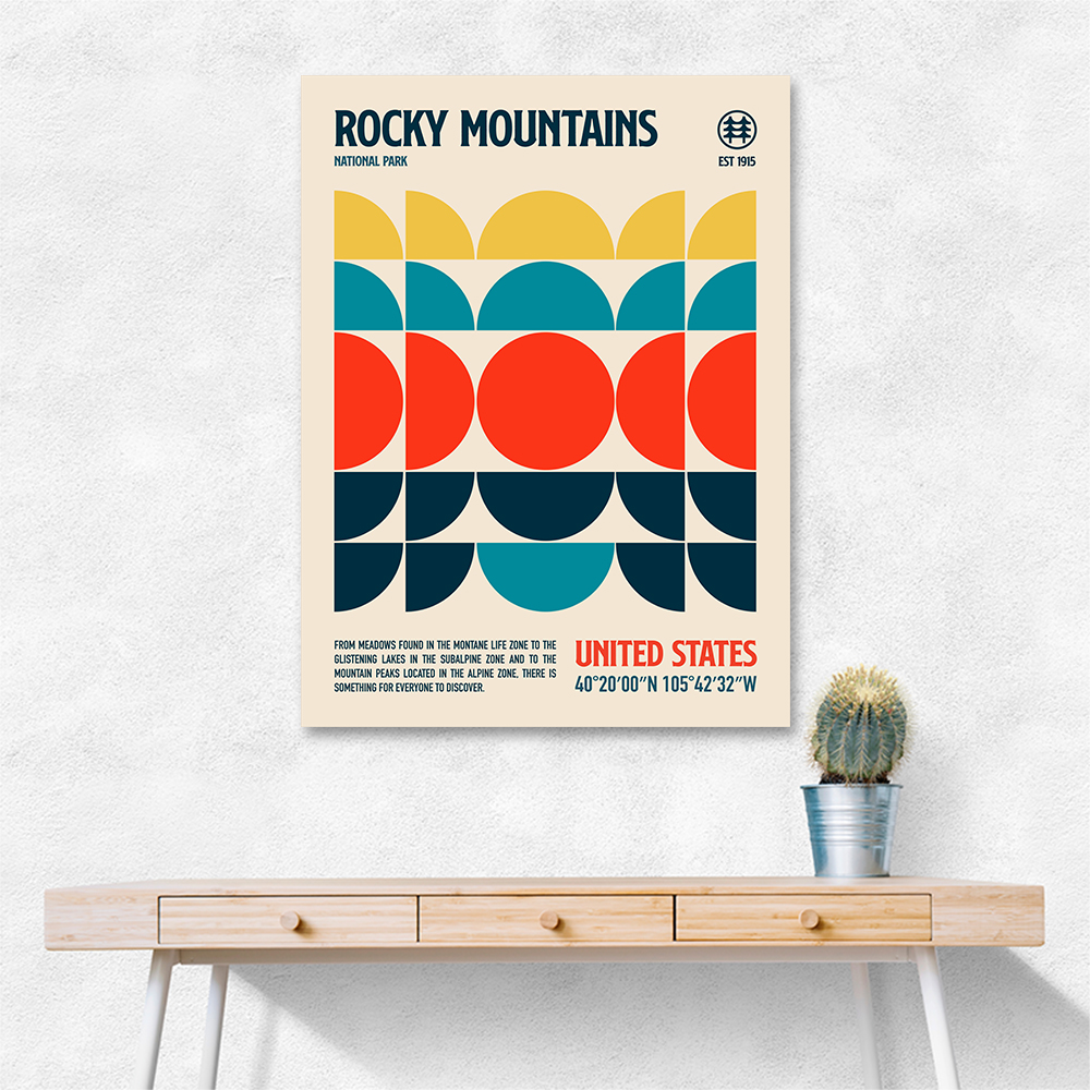 Rocky Mountains National Park Travel Poster