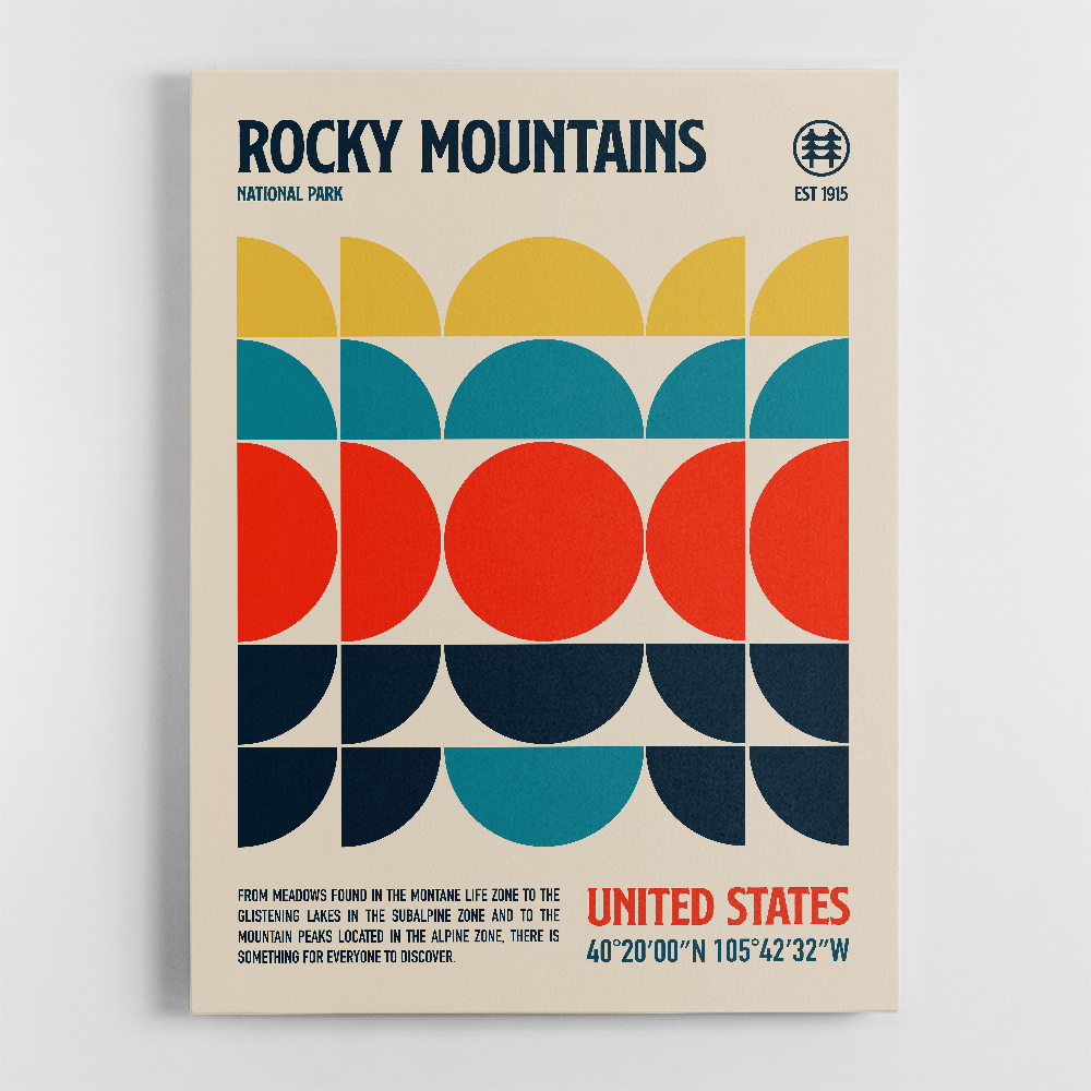 Rocky Mountains National Park Travel Poster