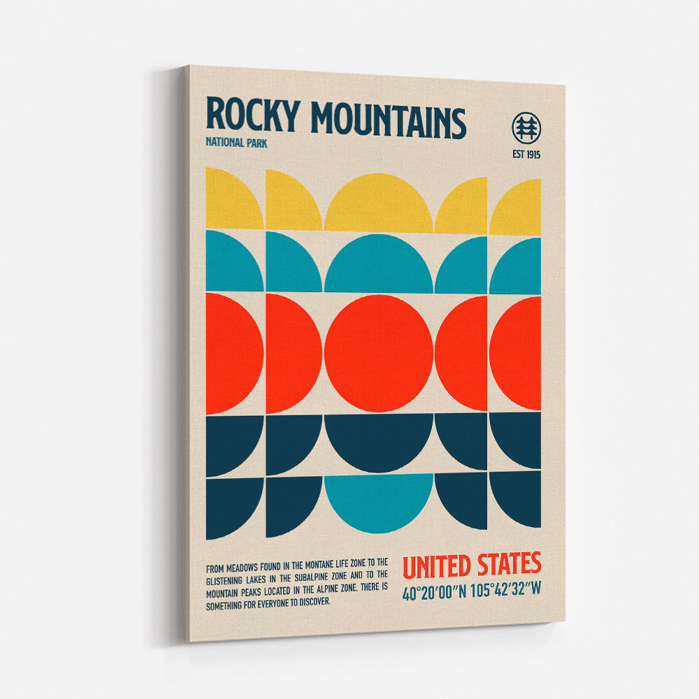 Rocky Mountains National Park Travel Poster